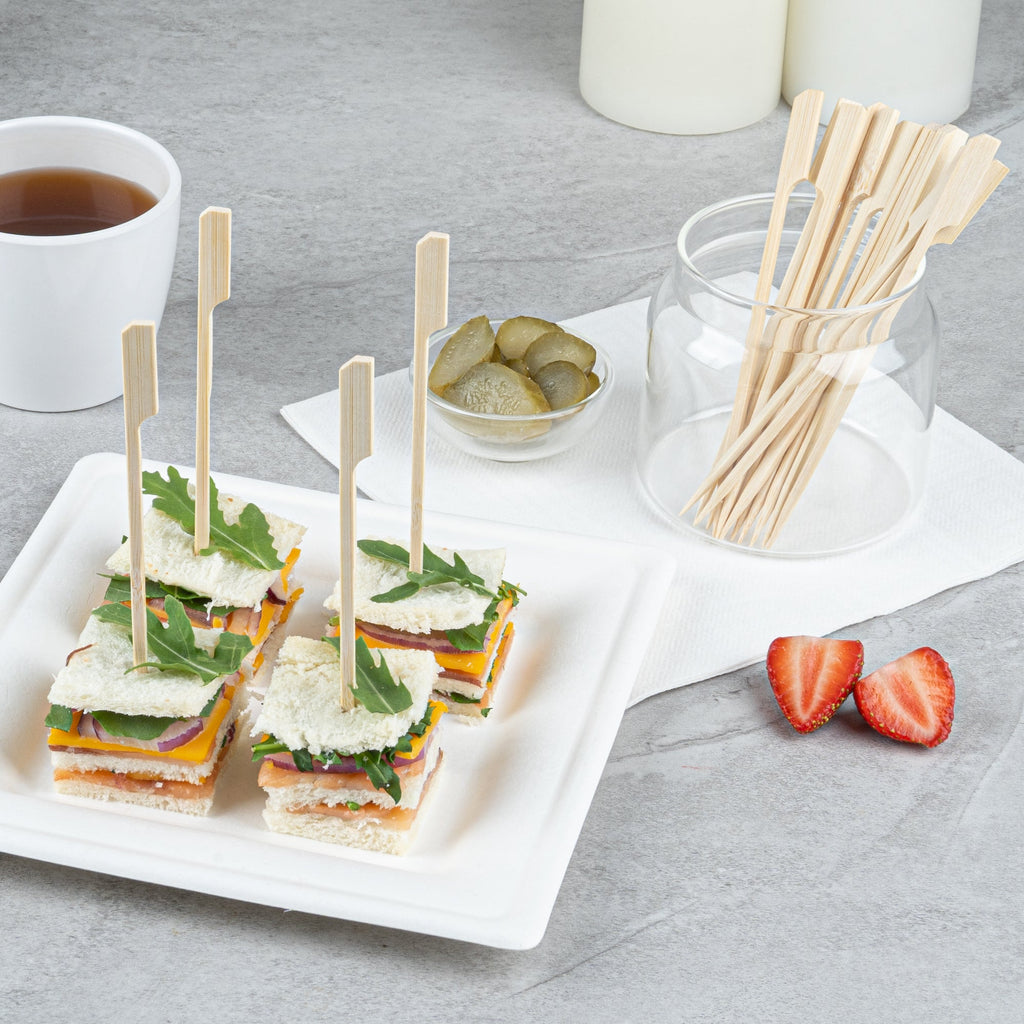 Pixy Natural Shaved Bamboo Paddle Skewer - 6" - 100 count box