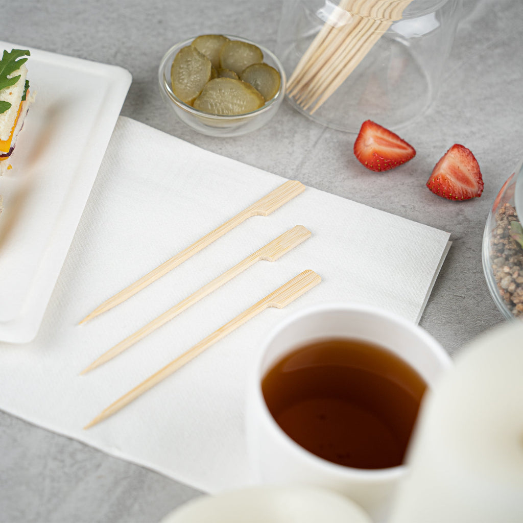 Pixy Natural Shaved Bamboo Paddle Skewer - 6" - 100 count box