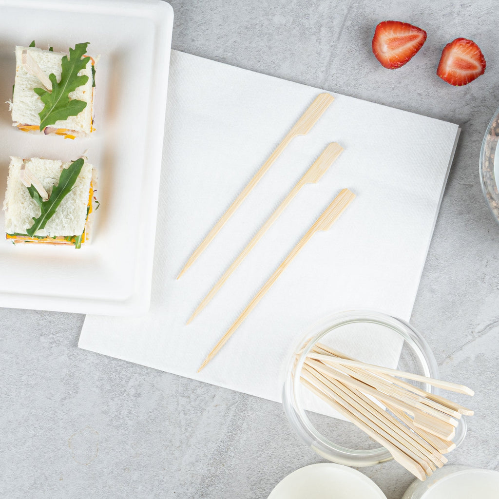 Pixy Natural Shaved Bamboo Paddle Skewer - 6" - 100 count box