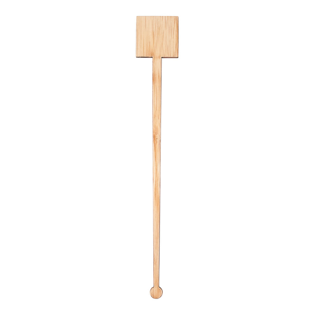Restpresso Natural Bamboo Coffee Stirrer - Square Top - 7" - 100 count box