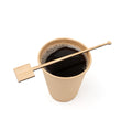 Restpresso Natural Bamboo Coffee Stirrer - Square Top - 7" - 100 count box