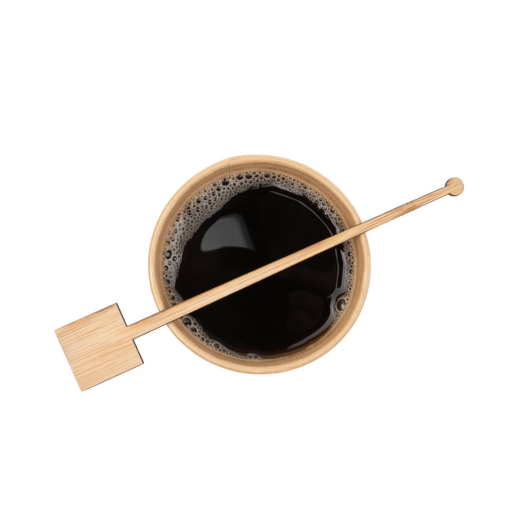 Restpresso Natural Bamboo Coffee Stirrer - Square Top - 7" - 100 count box