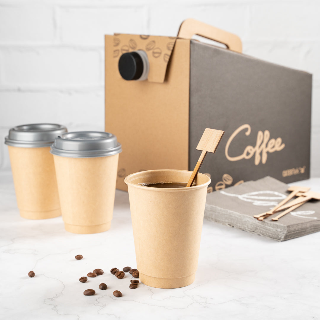 Restpresso Natural Bamboo Coffee Stirrer - Square Top - 7" - 1000 count box