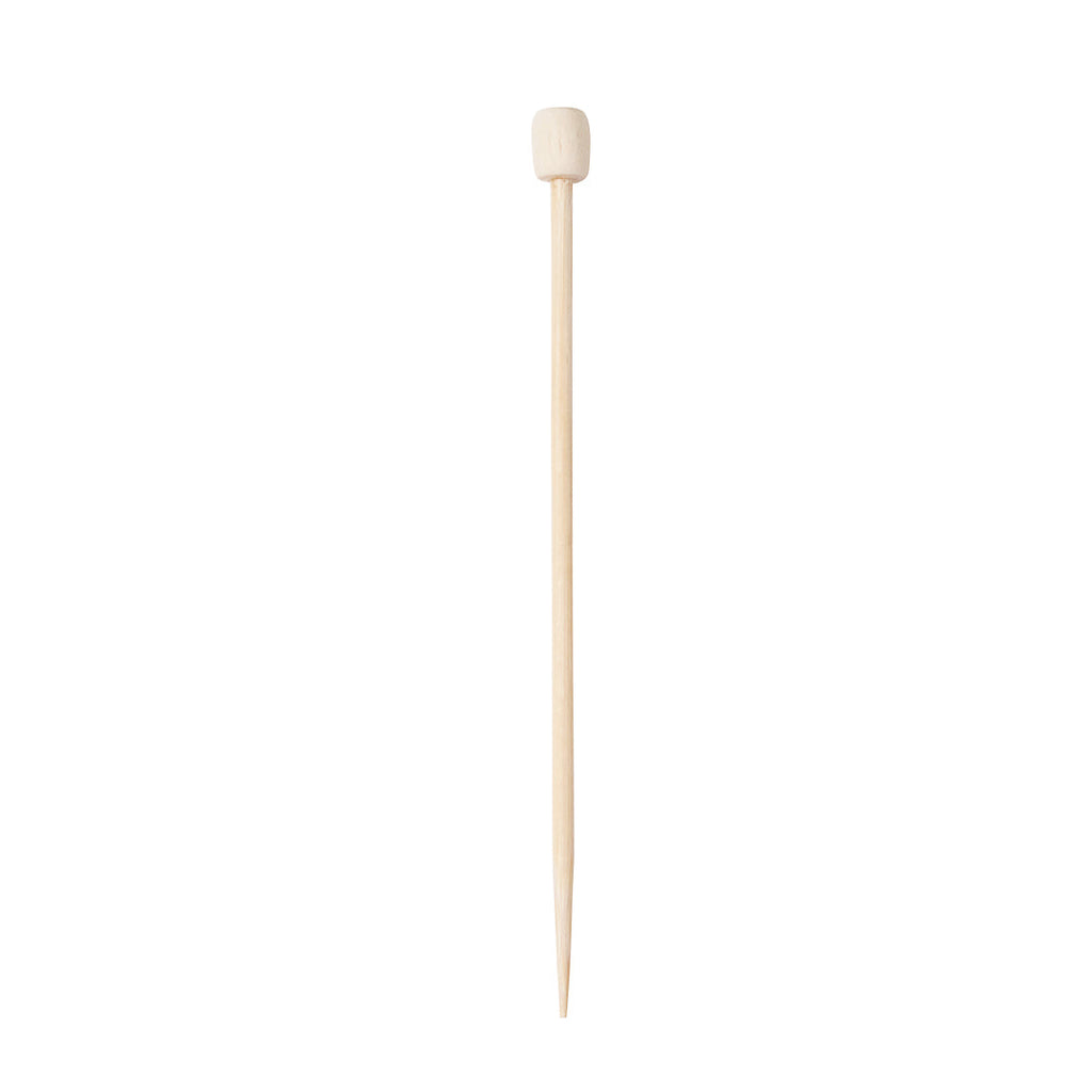 Pixy Natural Bamboo Cylinder Top Pick - 3 1/2" - 100 count box