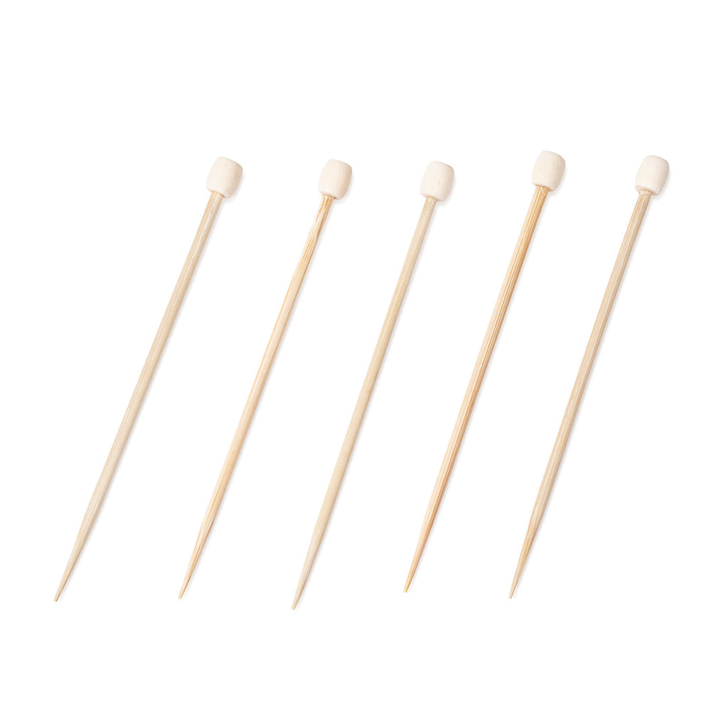 Pixy Natural Bamboo Cylinder Top Pick - 3 1/2" - 100 count box