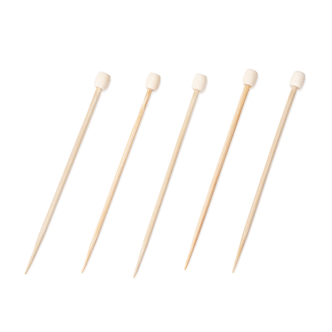 Pixy Natural Bamboo Cylinder Top Pick - 3 1/2" - 1000 count box