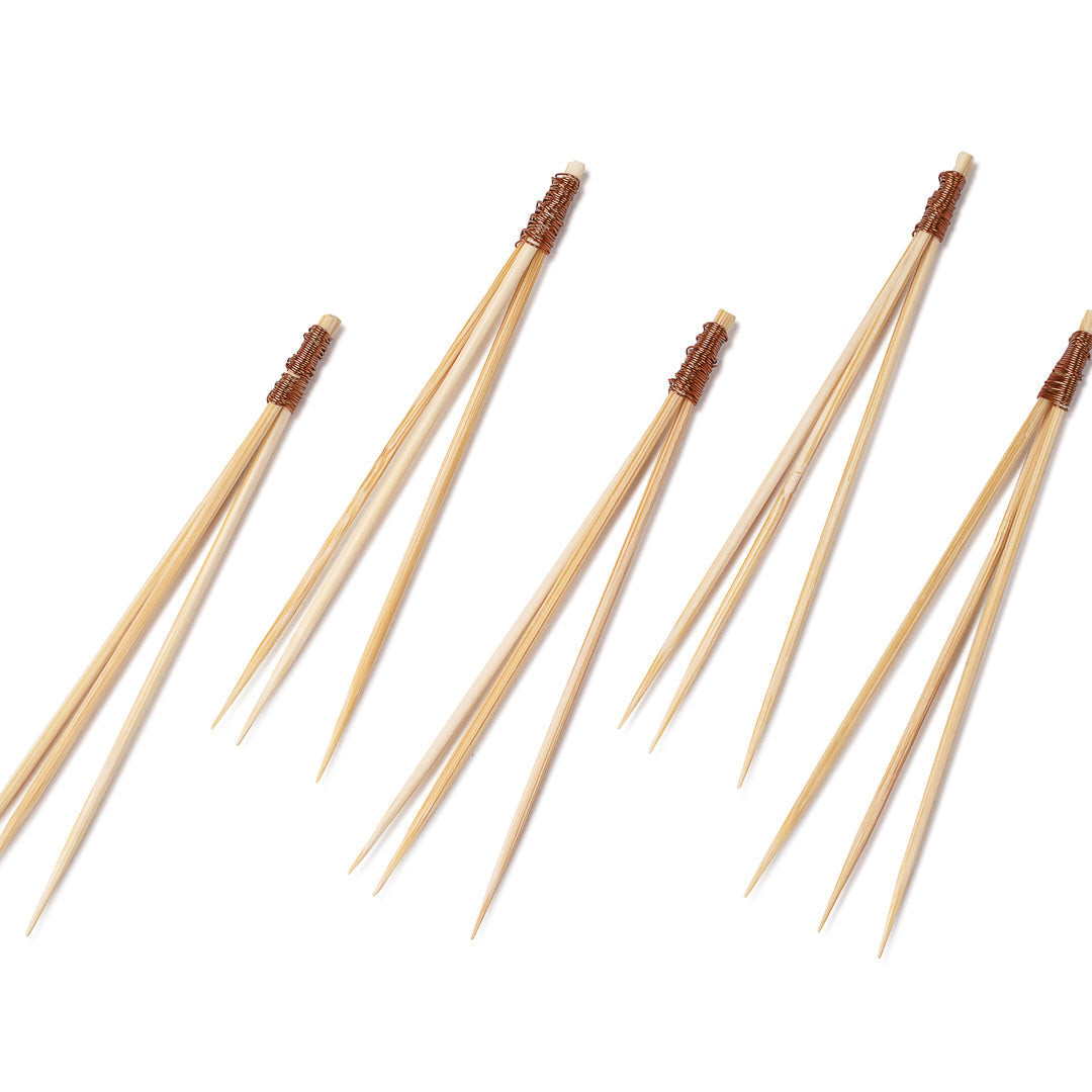 Pixy Natural Bamboo Copper Top Pick - 3 1/2" - 100 count box