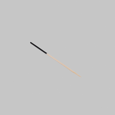Pixy Bamboo Hand-Dipped Skewer - Black - 3 1/2" - 1000 count box