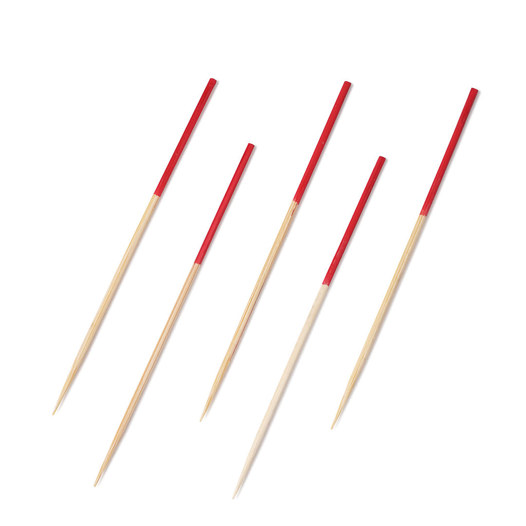 Pixy Bamboo Hand-Dipped Skewer - Red - 3 1/2" - 100 count box