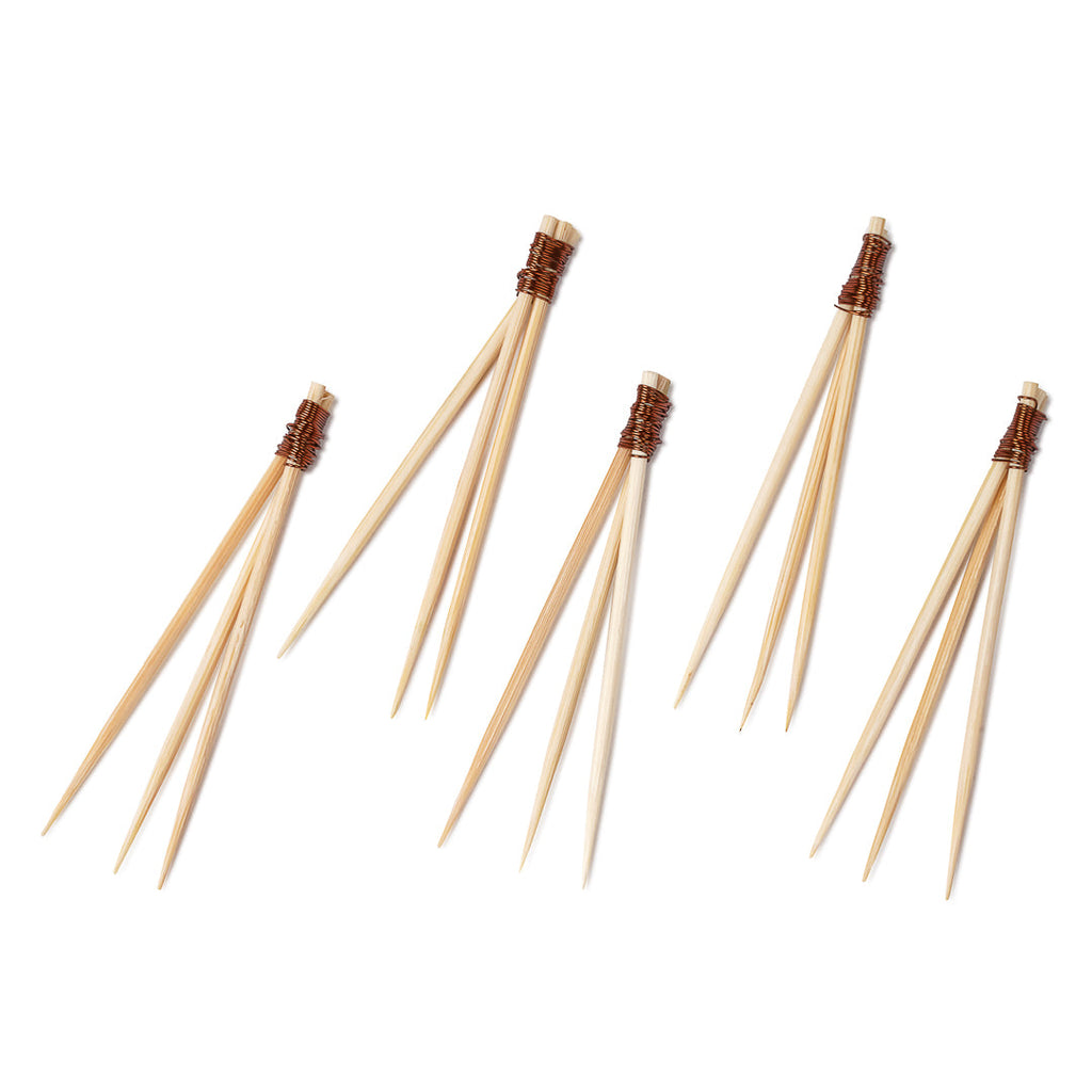 Pixy Natural Bamboo Copper Top Pick - 2 1/2" - 100 count box