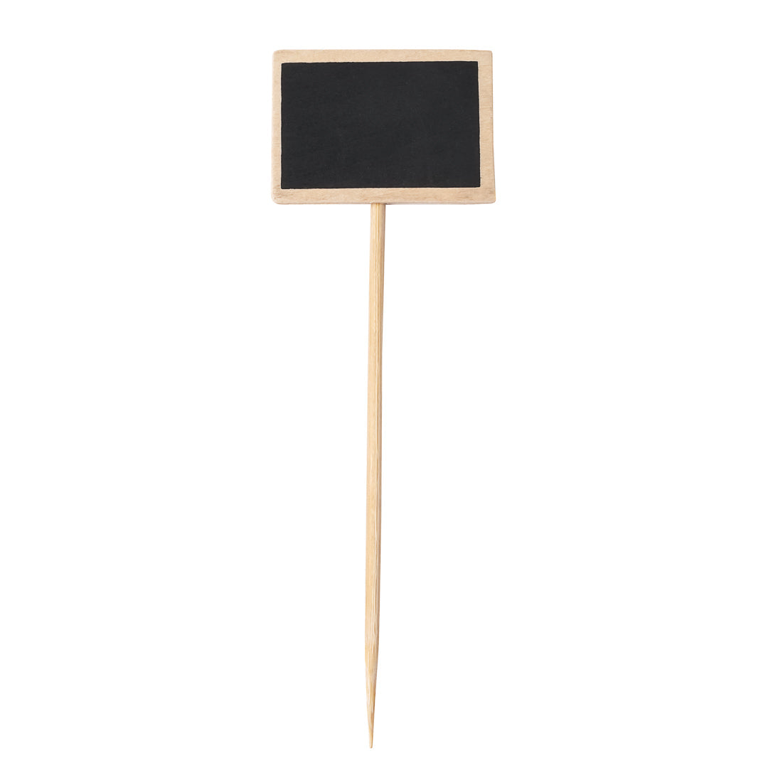 Pixy Bamboo Framed Chalkboard Skewer - 6" - 100 count box-dead