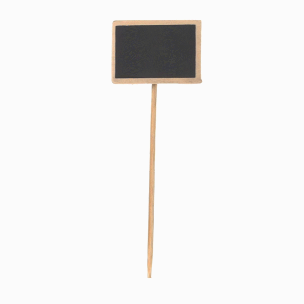 Pixy Bamboo Framed Chalkboard Skewer - 6" - 100 count box-dead
