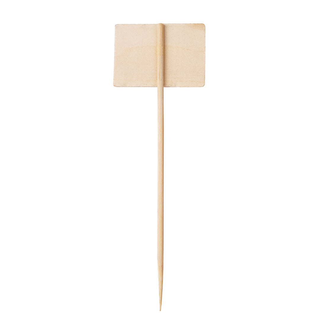 Pixy Bamboo Framed Chalkboard Skewer - 6" - 100 count box-dead