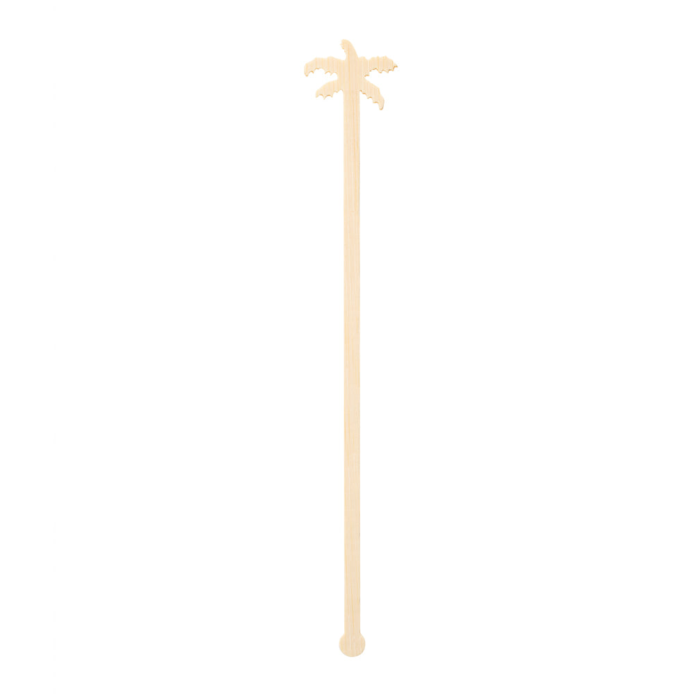 Restpresso Natural Bamboo Palm Tree Stirrer - 7" - 100 count box