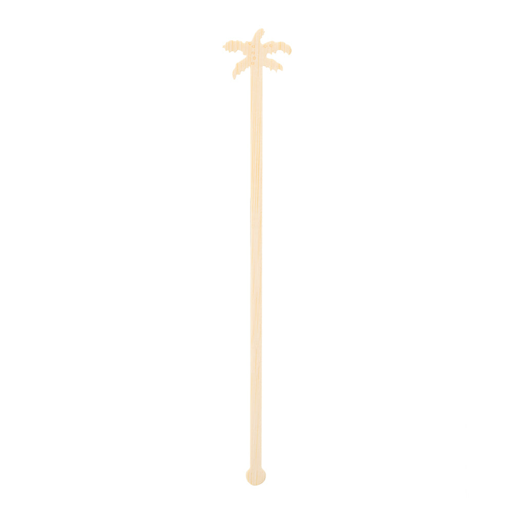 Restpresso Natural Bamboo Palm Tree Stirrer - 7" - 1000 count box