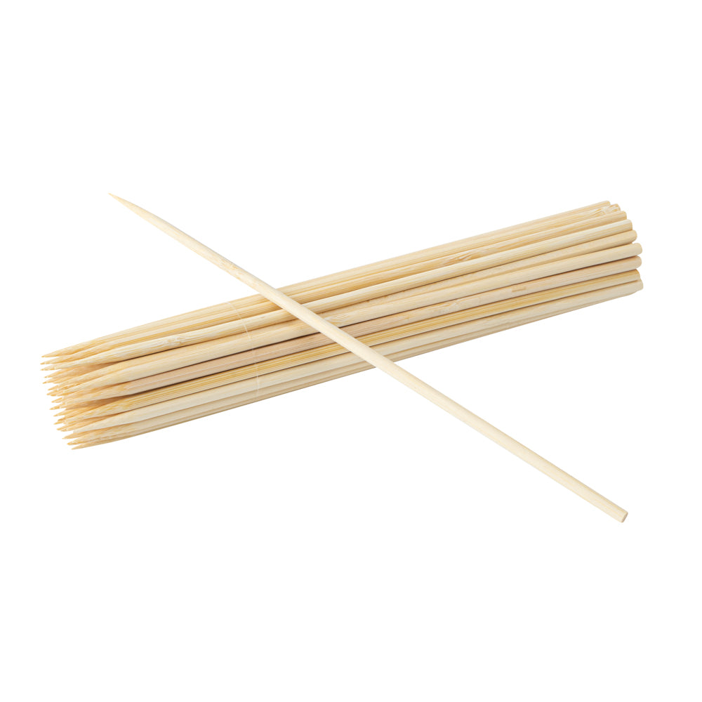 Robata Sturdy Natural Bamboo Grilling Skewer - Heavy Duty - 8" - 100 count box
