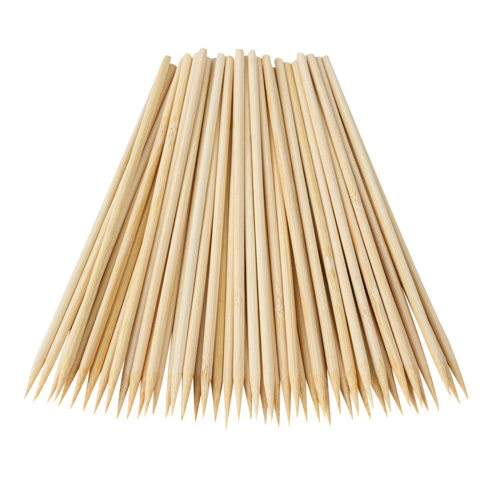 Robata Sturdy Natural Bamboo Grilling Skewer - Heavy Duty - 8" - 100 count box