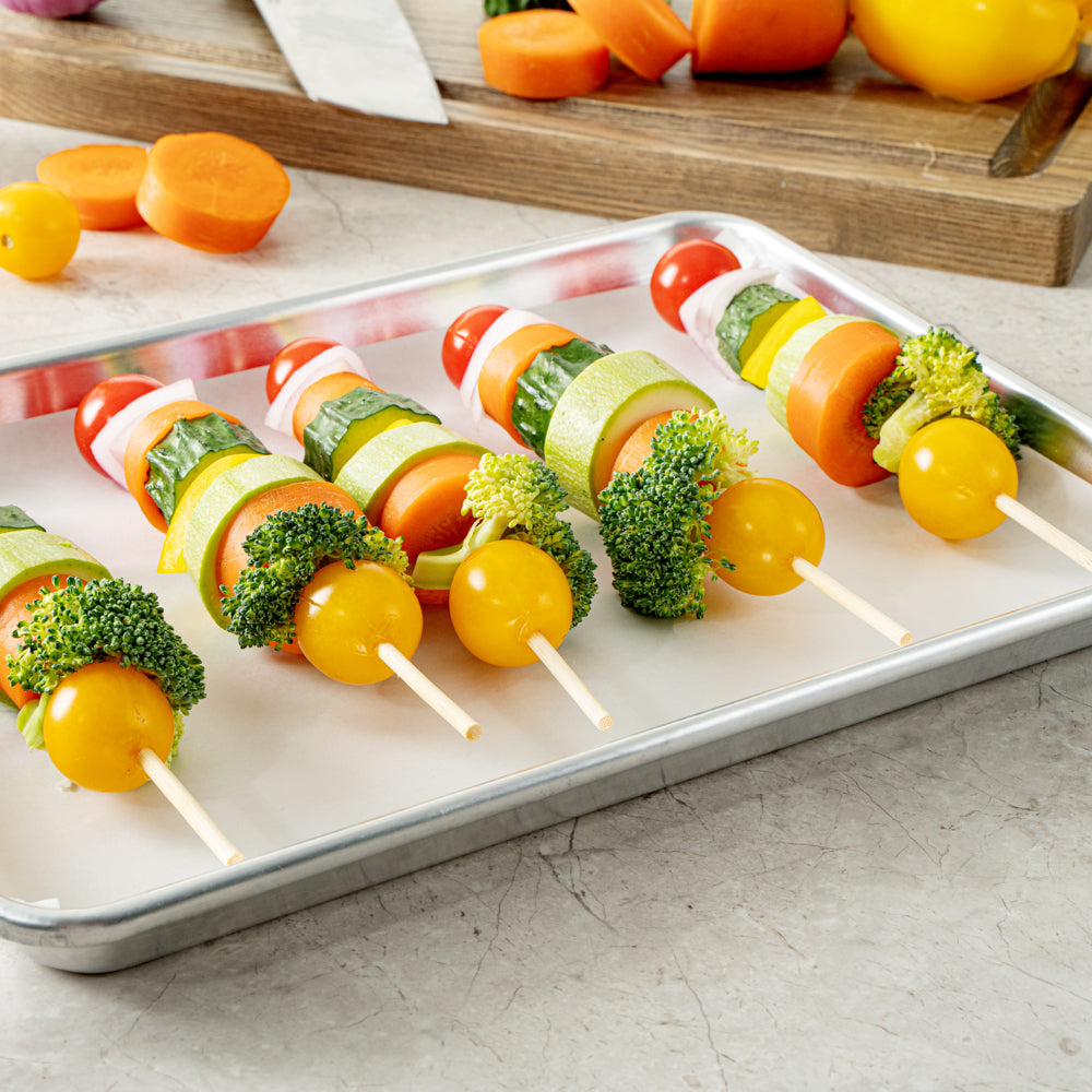 Robata Sturdy Natural Bamboo Grilling Skewer - Heavy Duty - 8" - 100 count box