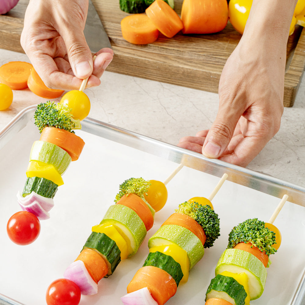 Robata Sturdy Natural Bamboo Grilling Skewer - Heavy Duty - 8" - 100 count box