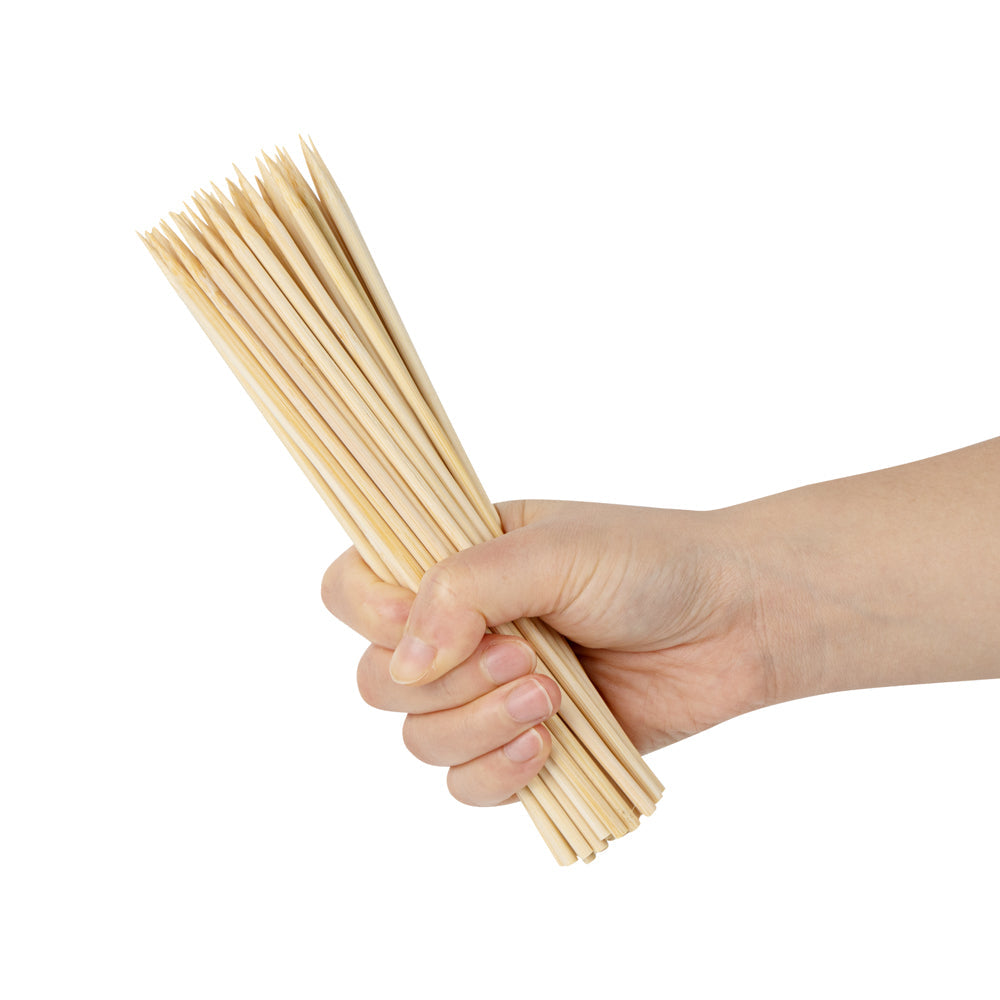 Robata Sturdy Natural Bamboo Grilling Skewer - Heavy Duty - 8" - 1000 count box