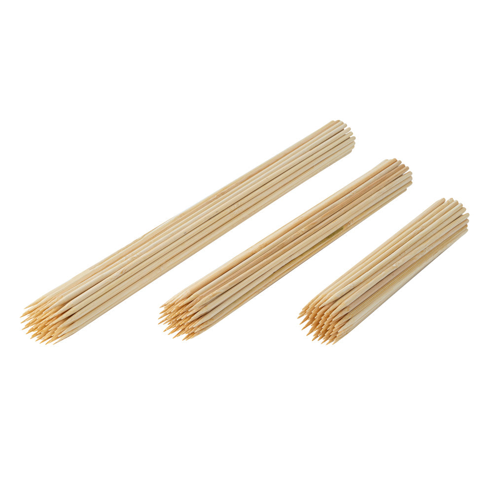 Robata Sturdy Natural Bamboo Grilling Skewer - Heavy Duty - 12" - 100 count box