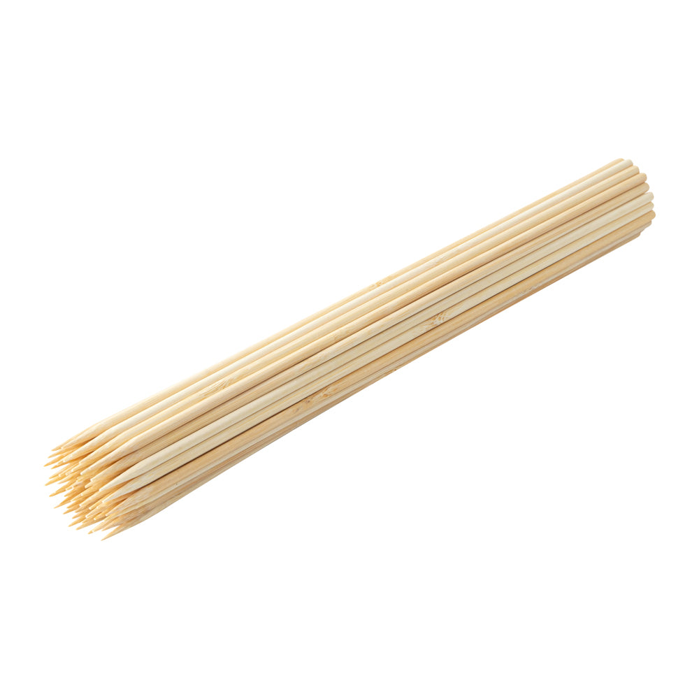 Robata Sturdy Natural Bamboo Grilling Skewer - Heavy Duty - 12" - 1000 count box