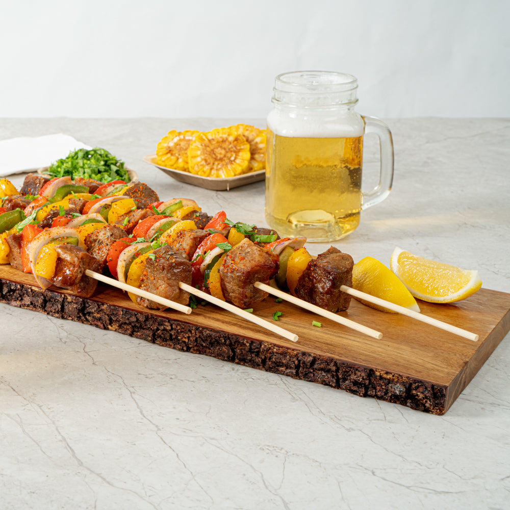 Robata Sturdy Natural Bamboo Grilling Skewer - Heavy Duty - 16" - 100 count box