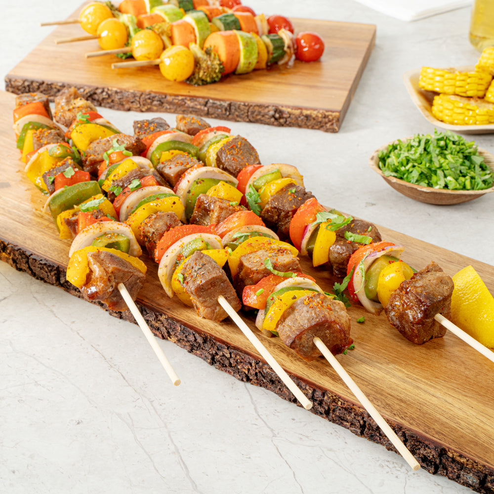 Robata Sturdy Natural Bamboo Grilling Skewer - Heavy Duty - 16" - 100 count box