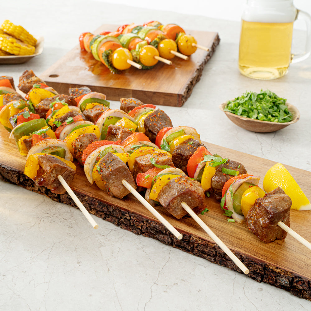Robata Sturdy Natural Bamboo Grilling Skewer - Heavy Duty - 16" - 100 count box