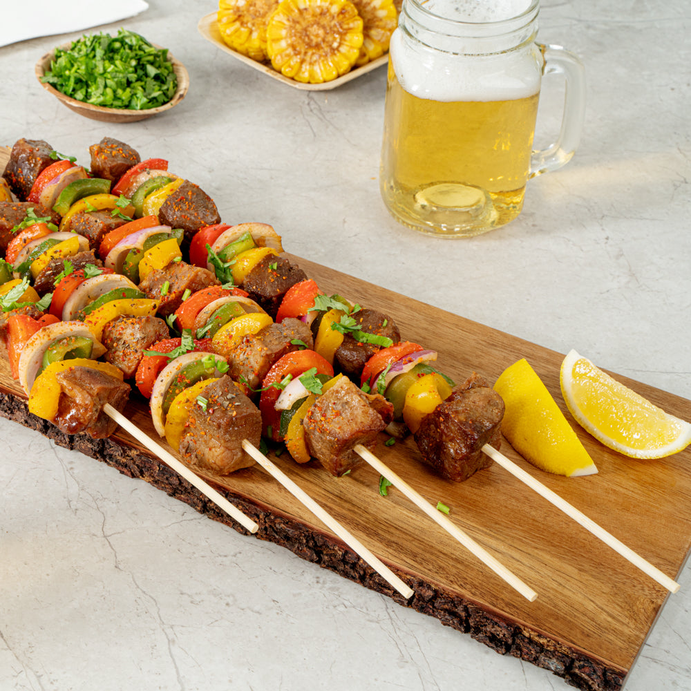 Robata Sturdy Natural Bamboo Grilling Skewer - Heavy Duty - 16" - 1000 count box