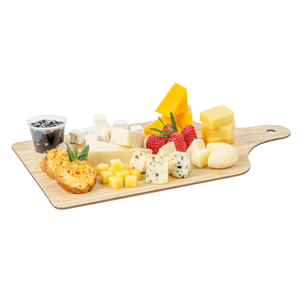 Nature Tek Bamboo Disposable Cheese / Charcuterie Board - 11 3/4" x 7" - 2 count box