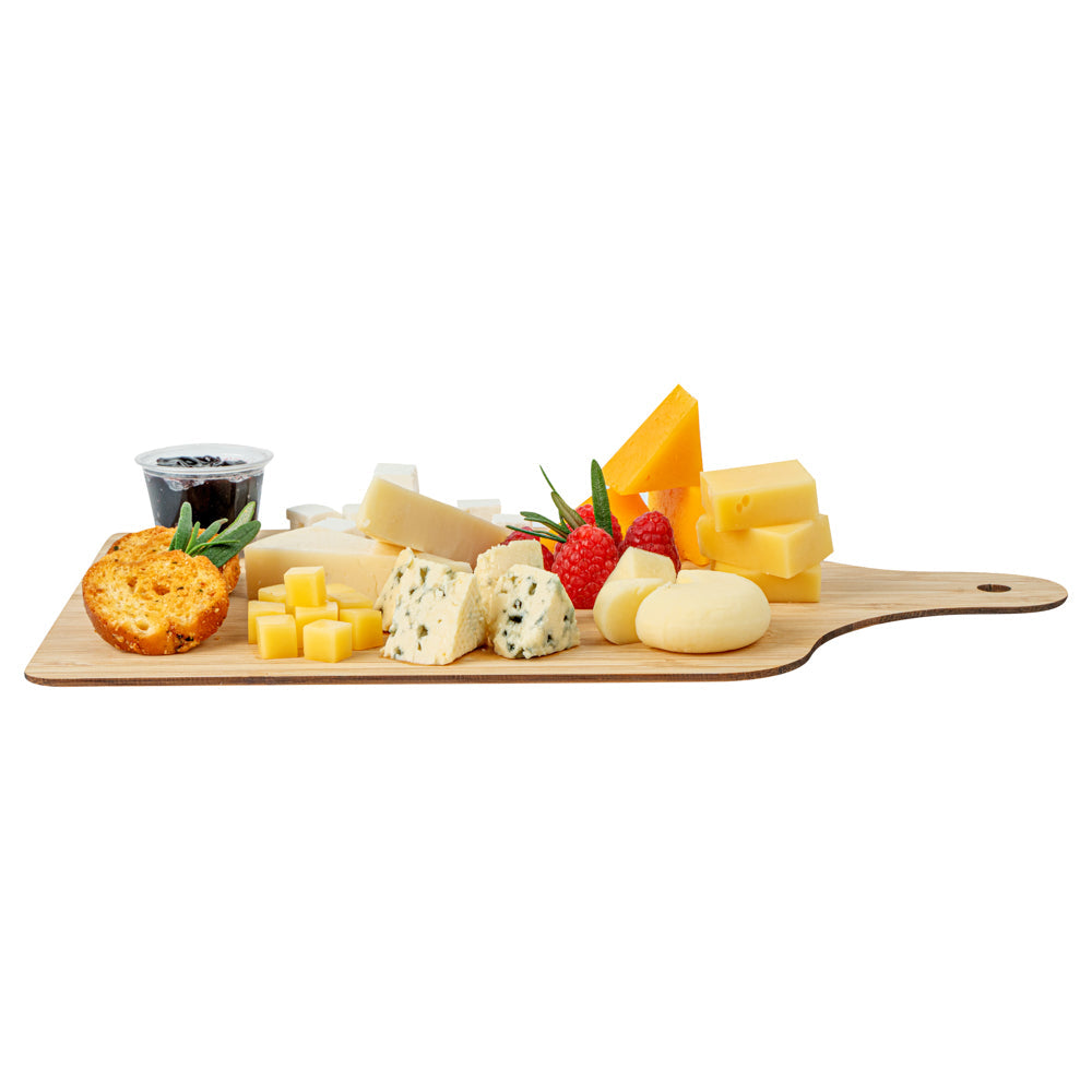 Nature Tek Bamboo Disposable Cheese / Charcuterie Board - 11 3/4" x 7" - 20 count box