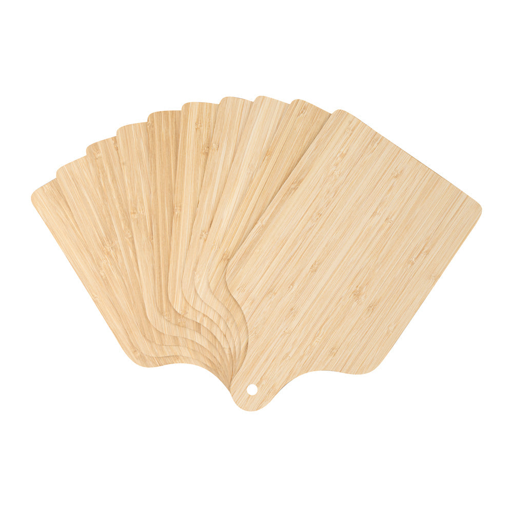 Nature Tek Bamboo Disposable Cheese / Charcuterie Board - 11 3/4" x 7" - 20 count box