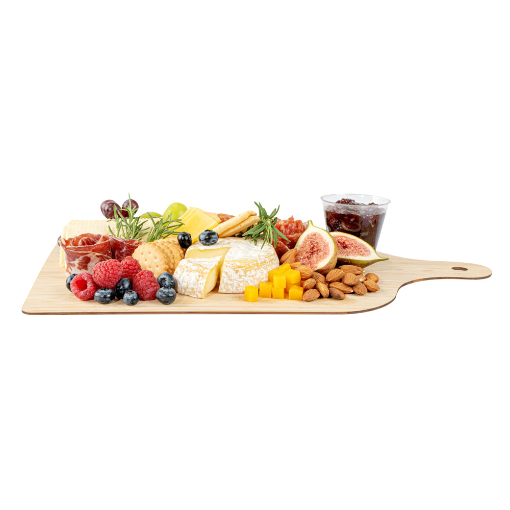 Nature Tek Bamboo Disposable Cheese / Charcuterie Board - 15 3/4" x 9 3/4" - 20 count box