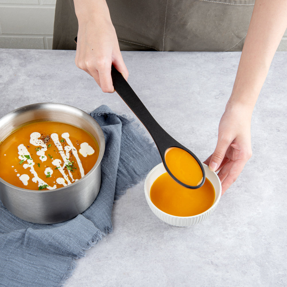 Nature Tek Black Wood Solid Spoon - 13" - 1 count box