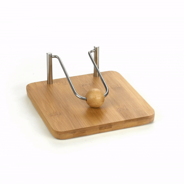 Nature Tek Square Natural Bamboo Napkin Holder - with Weight - 7 1/4" x 7" x 3" - 1 count box