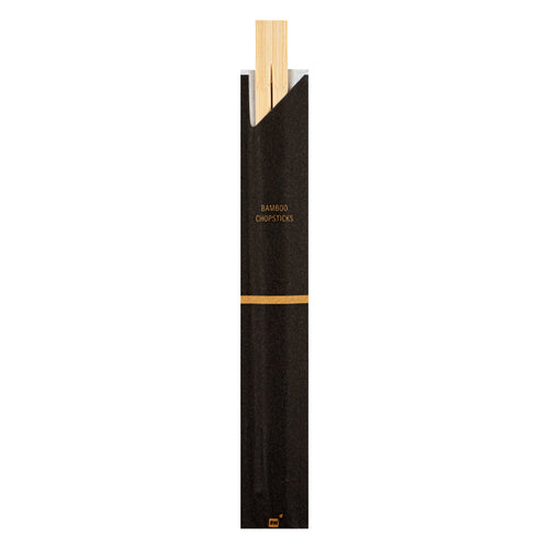 Bambuddha Natural Bamboo Twin Chopsticks - with Paper Sleeve - 8 1/4" - 100 count box