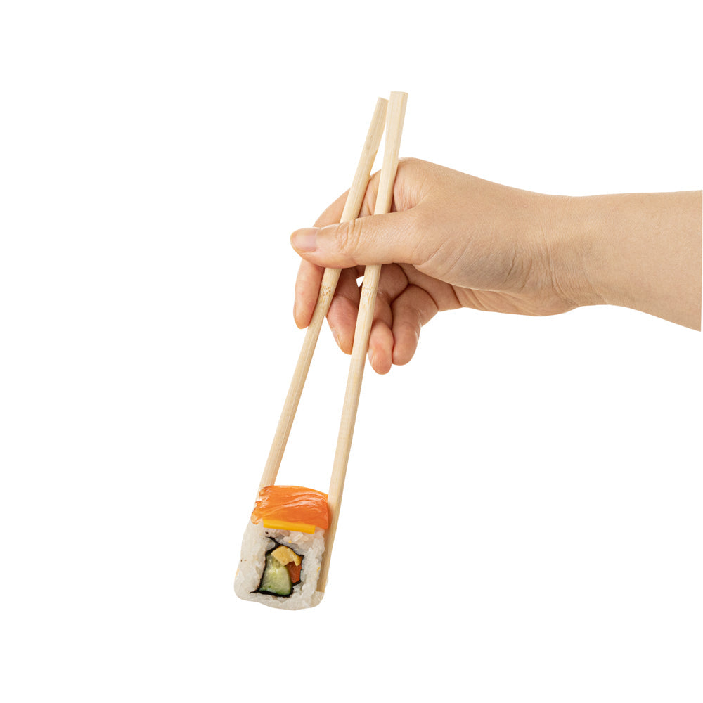 Bambuddha Natural Bamboo Twin Chopsticks - with Paper Sleeve - 8 1/4" - 100 count box