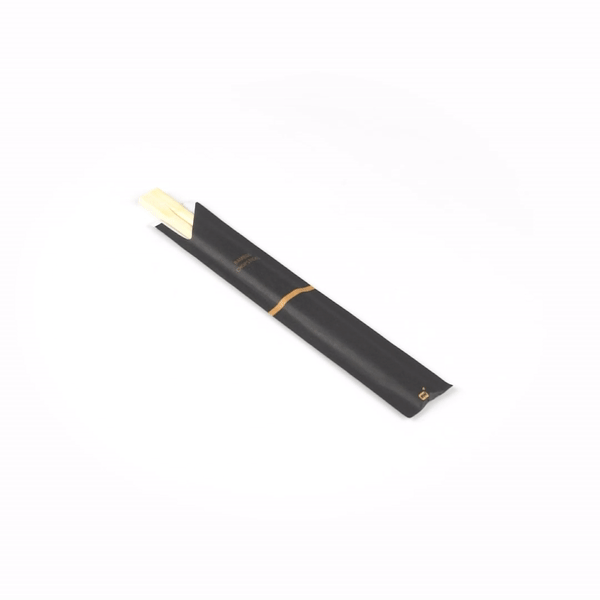 Bambuddha Natural Bamboo Twin Chopsticks - with Paper Sleeve - 8 1/4" - 1000 count box