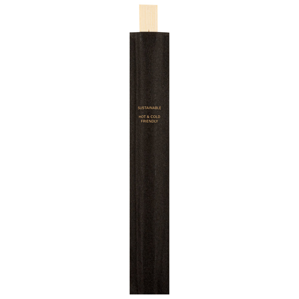 Bambuddha Natural Bamboo Twin Chopsticks - with Paper Sleeve - 8 1/4" - 1000 count box