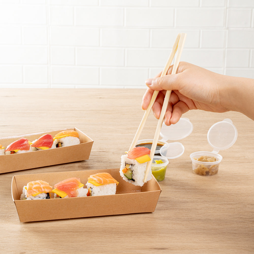 Bambuddha Natural Bamboo Twin Chopsticks - with Paper Sleeve - 8 1/4" - 1000 count box
