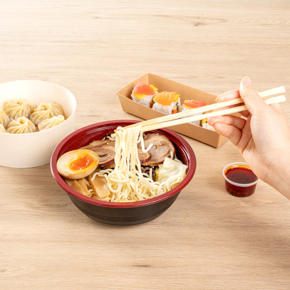 Bambuddha Natural Bamboo Twin Chopsticks - Wrapped - 8 1/4" - 1000 count box