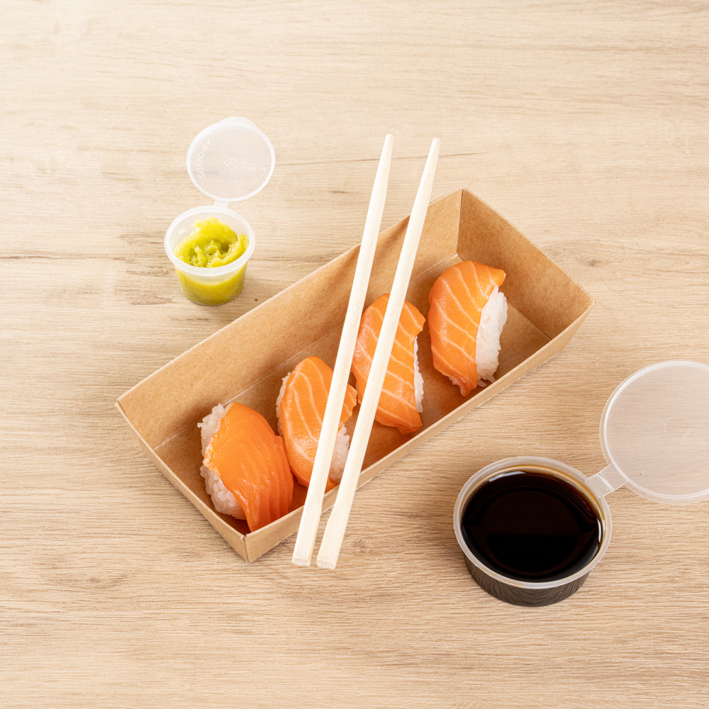 Bambuddha Natural Bamboo Twin Chopsticks - Wrapped - 9" - 100 count box