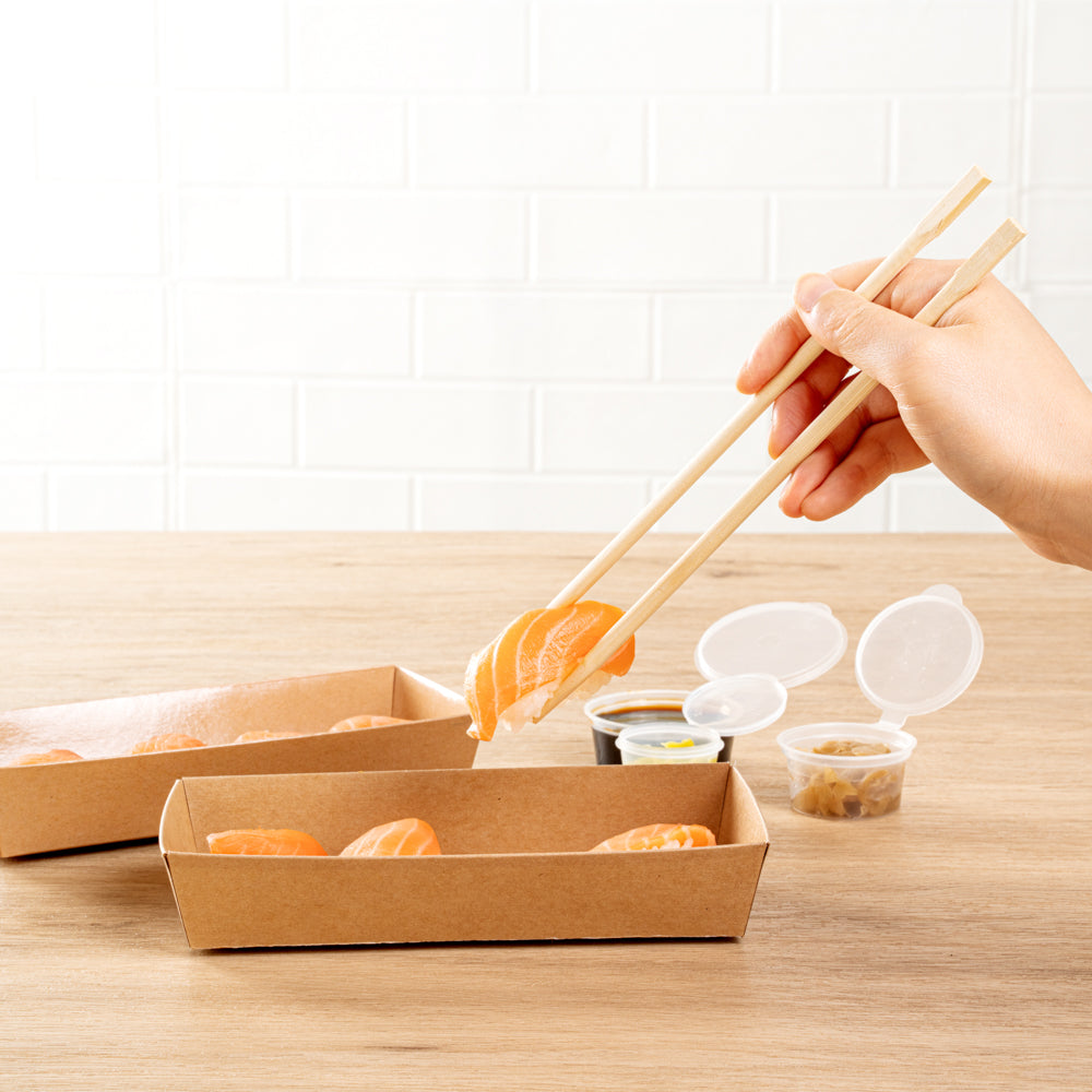 Bambuddha Natural Bamboo Twin Chopsticks - Wrapped - 9" - 1000 count box