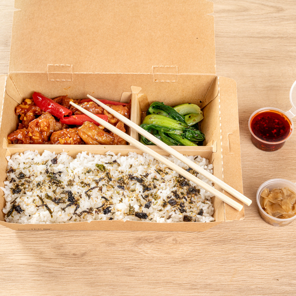 Bambuddha Square Natural Bamboo Modern Chopsticks - with Paper Band - 9 1/2" - 100 count box