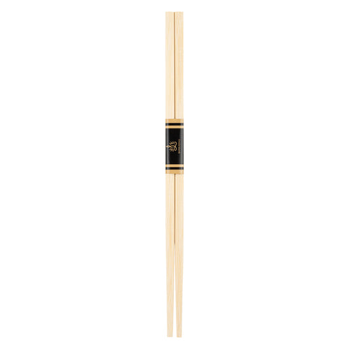 Bambuddha Round Square Natural Bamboo Modern Chopsticks - with Paper Band - 9 1/2" - 100 count box