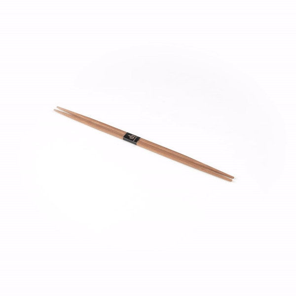 Bambuddha Brown Bamboo Contour Chopsticks - with Paper Band - 10 1/4" - 1000 count box
