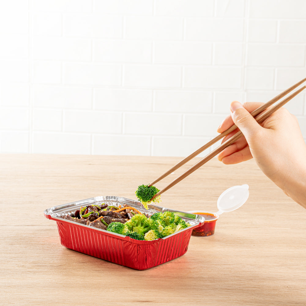 Bambuddha Brown Bamboo Contour Chopsticks - with Paper Band - 10 1/4" - 1000 count box