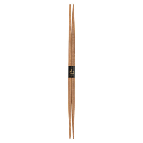 Bambuddha Brown Bamboo Contour Chopsticks - with Paper Band - 9 1/2" - 100 count box