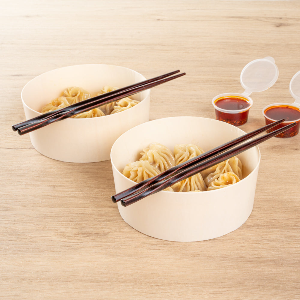 Bambuddha Dark Brown Bamboo Twisted Chopsticks - 9" - 10 count box